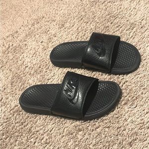 Nike slides lightly used price negotiable